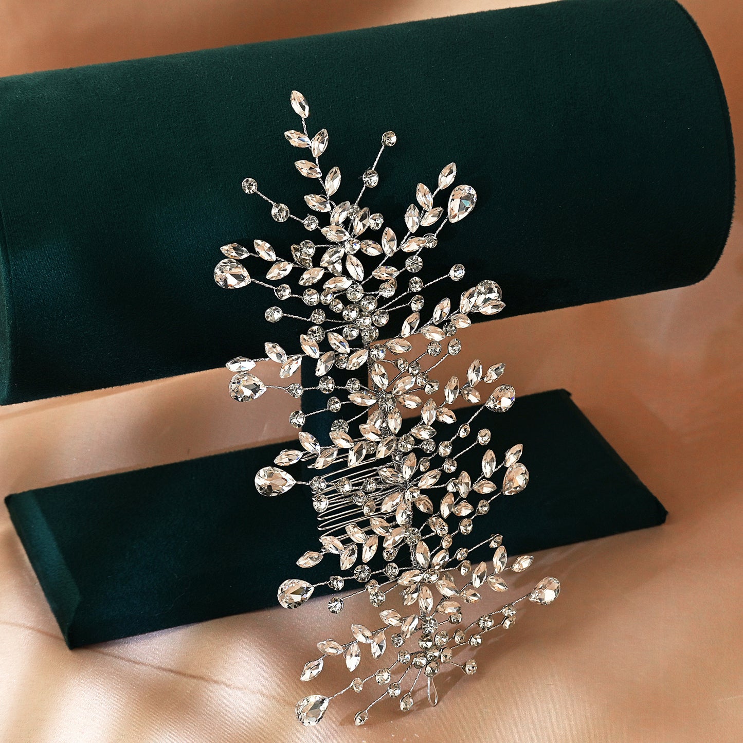 Rhinestone Bridal Hair Vine Wedding Headpiece – Bridella BHP379