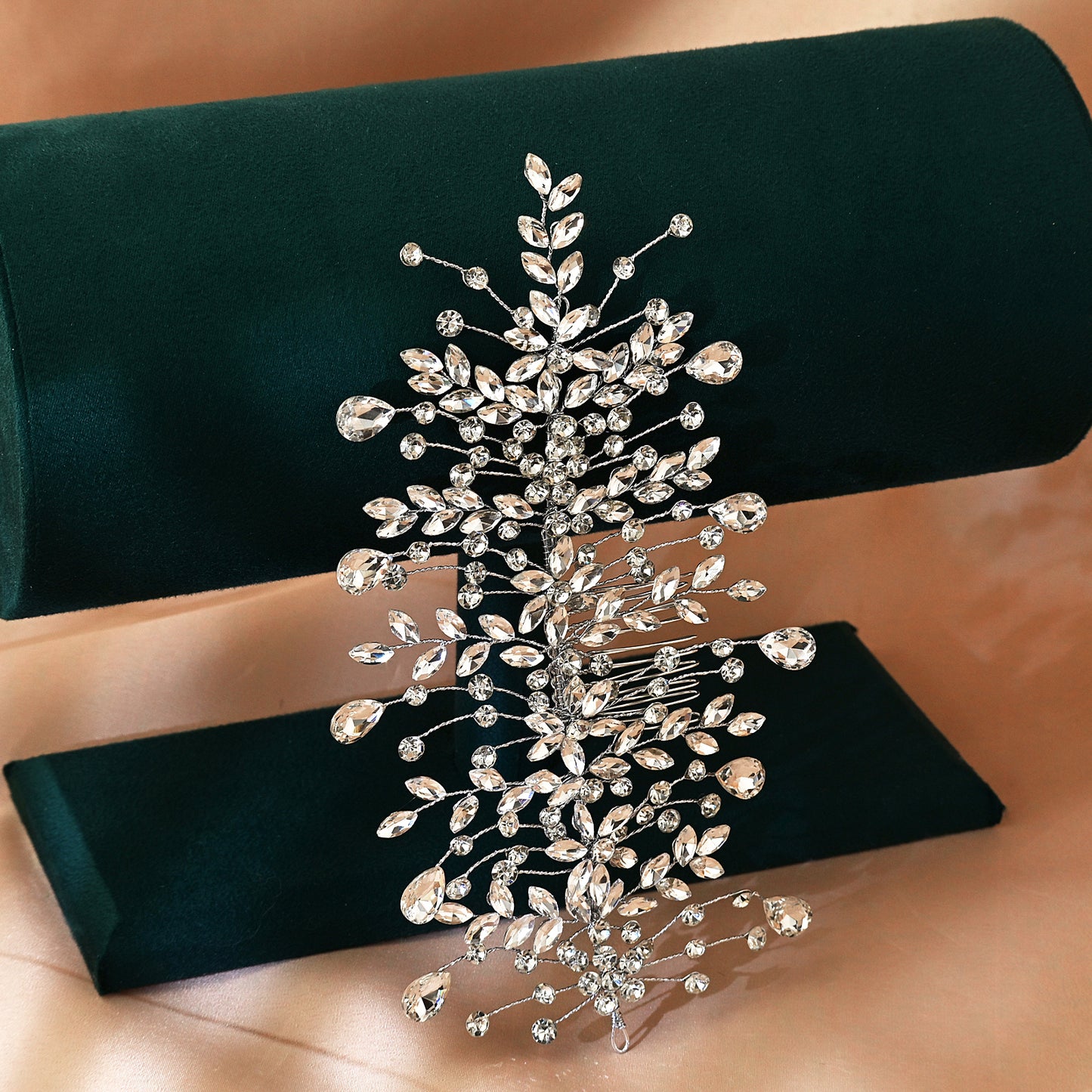 Rhinestone Bridal Hair Vine Wedding Headpiece – Bridella BHP379