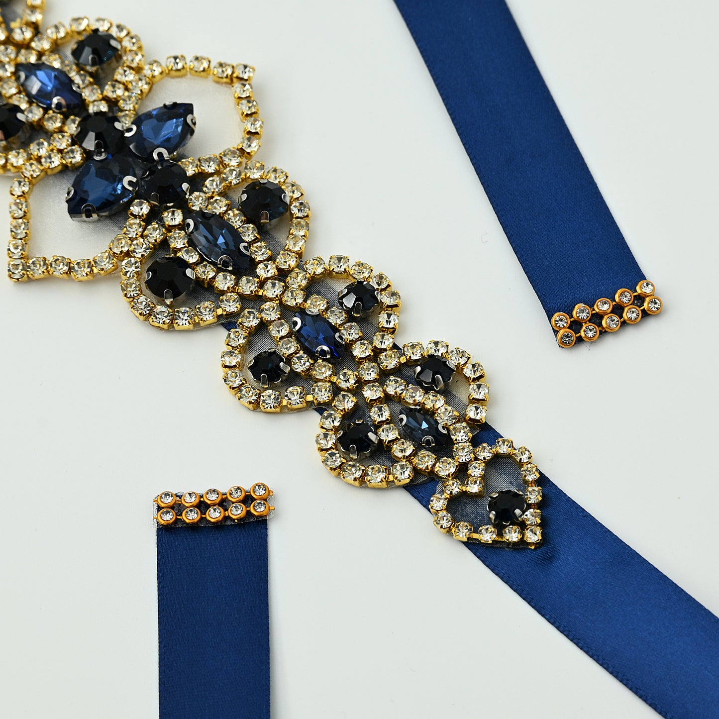 Bridella Navy Rhinestone Belt - Bridella BS214ML