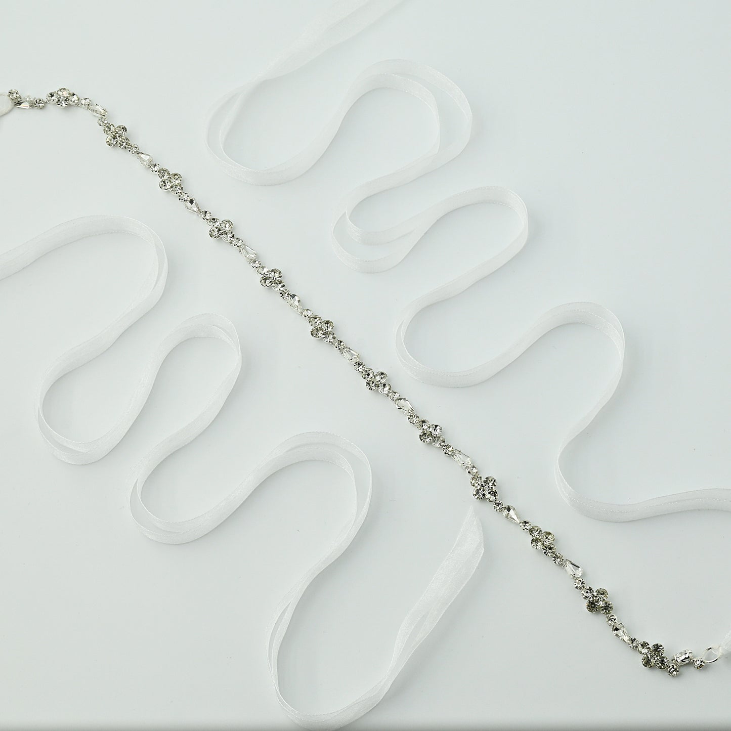 Rhinestone Skinny Belt - Bridella BS305