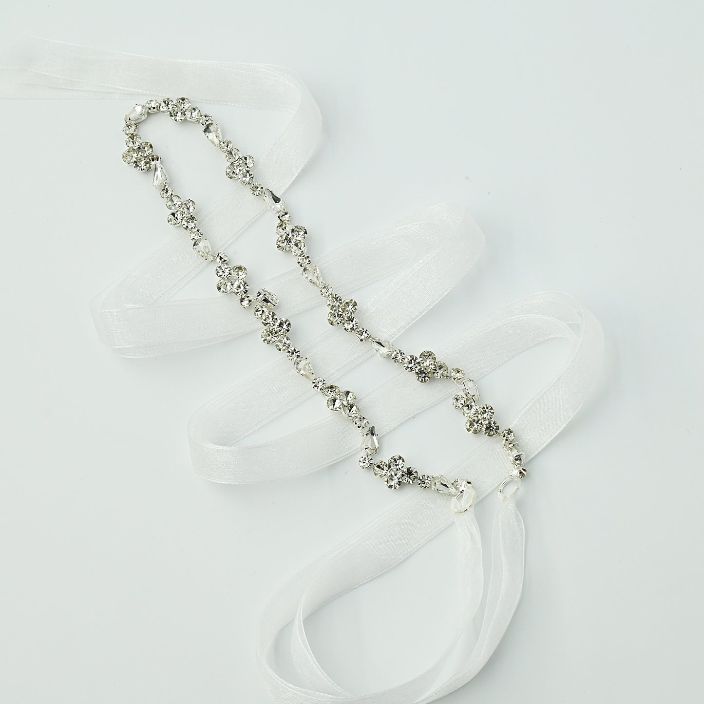 Rhinestone Skinny Belt - Bridella BS305