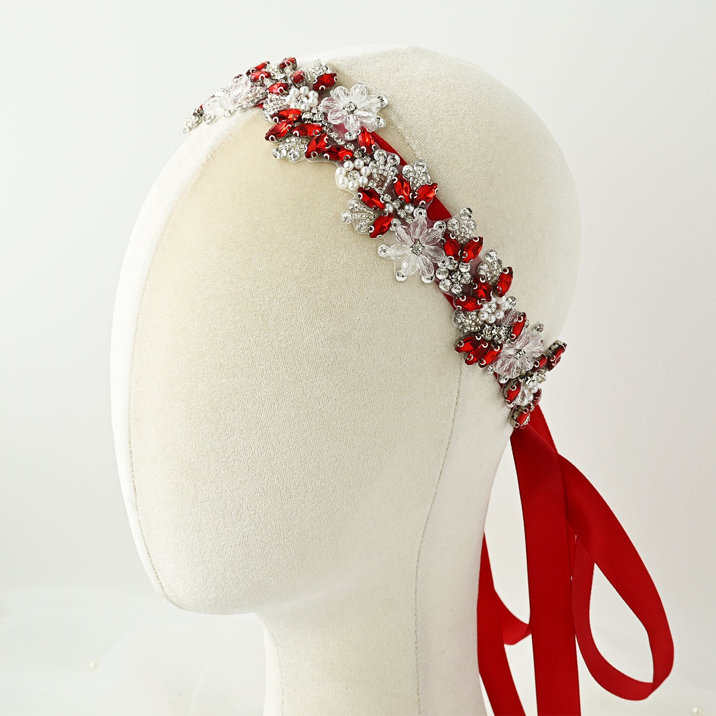 Rhinestone Flower Belt – Bridella BS434