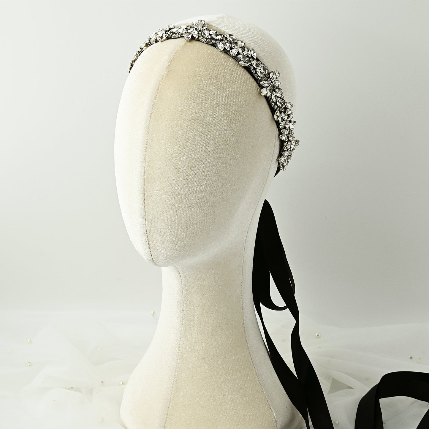 Black Rhinestone Bridal Belt – Bridella BS429
