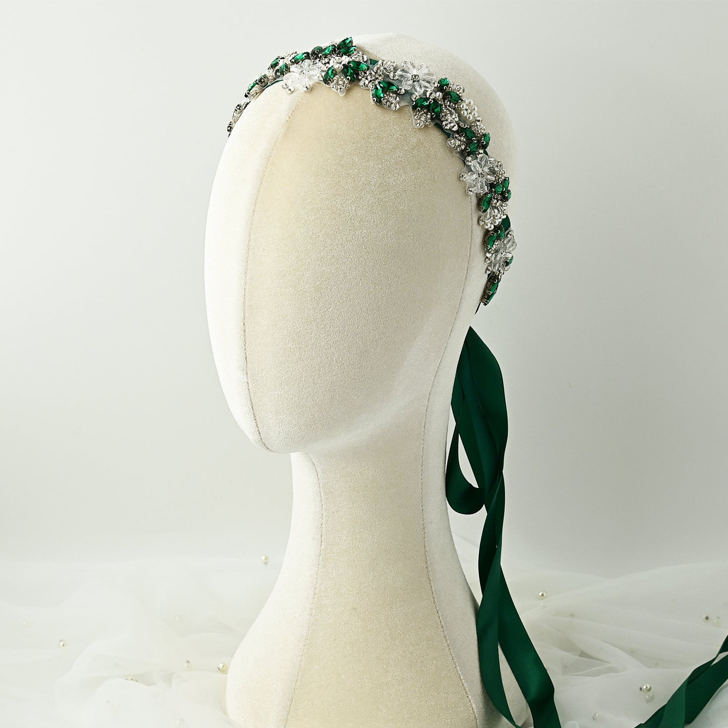 Rhinestone Flower Belt – Bridella BS434