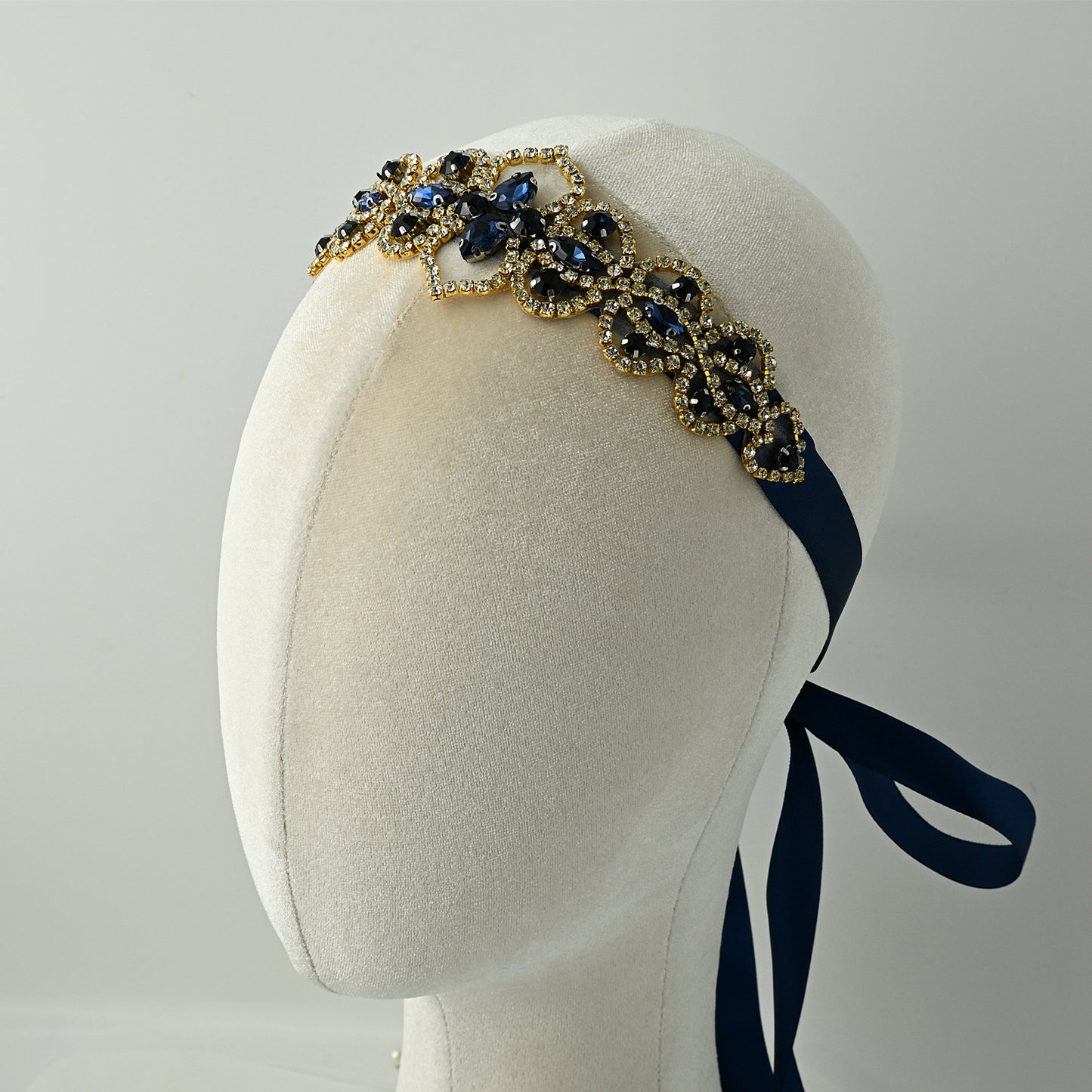 Bridella Navy Rhinestone Belt - Bridella BS214ML