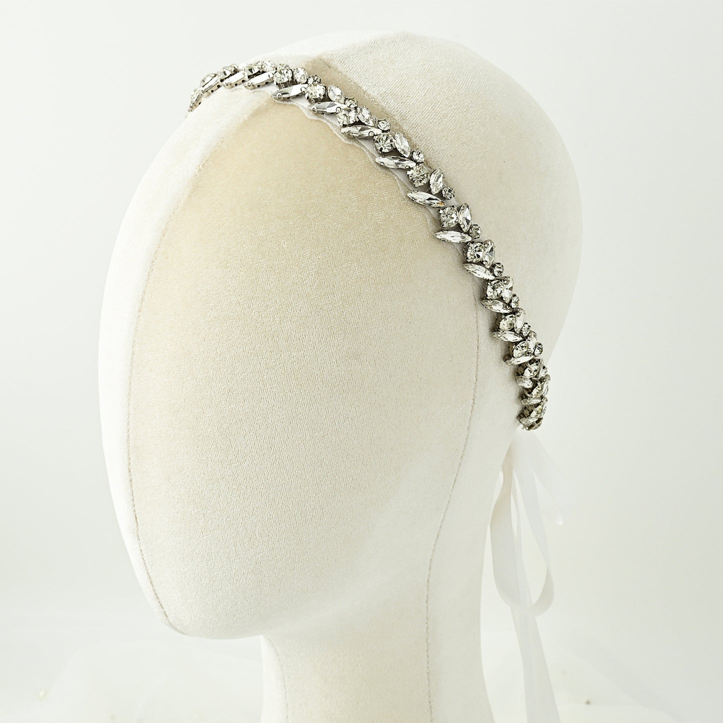 White Rhinestone Bridal Belt – Bridella BS468