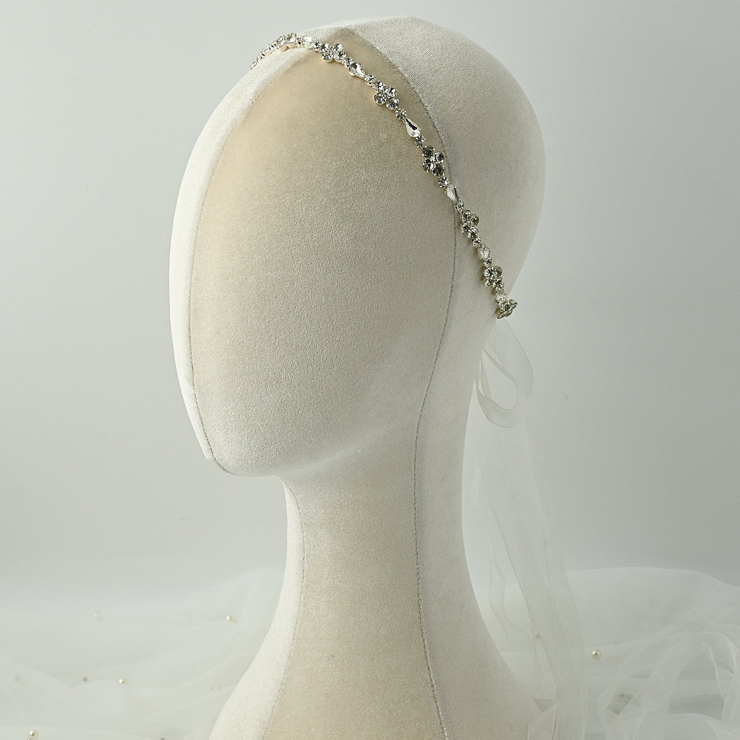 Rhinestone Skinny Belt - Bridella BS305