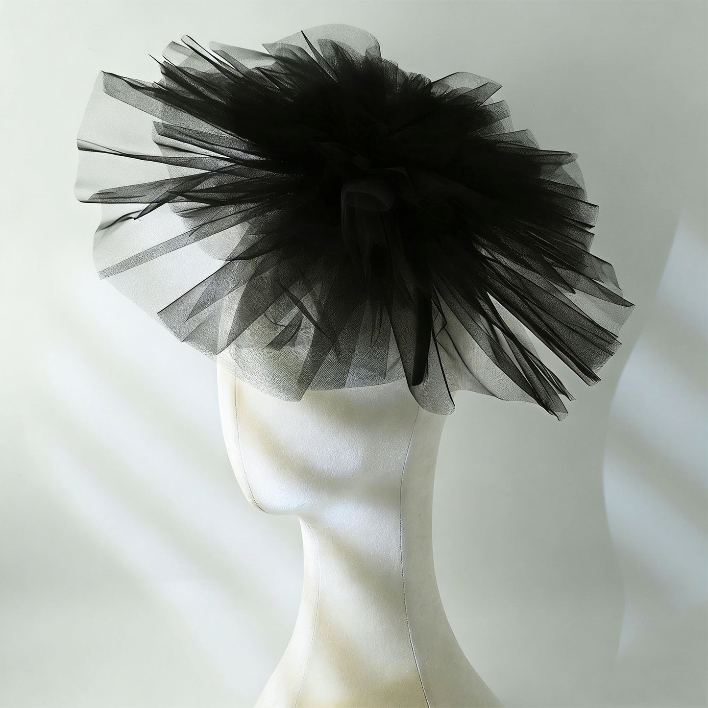 Floral Bridal Blusher Veil Multi Layer Wedding Headband Short Veil White - Bridella BMA01-I