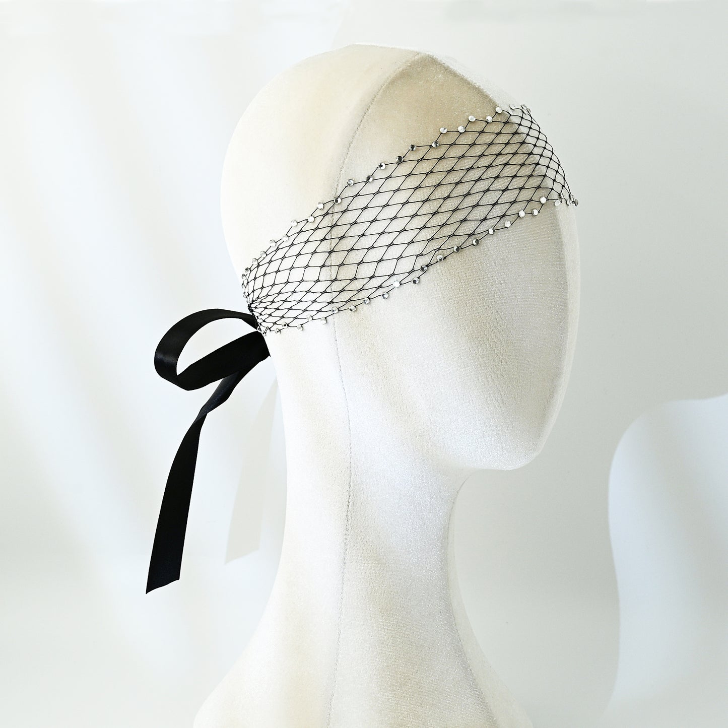 Sparkling Birdcage Bridal Veil Diamond Wedding Veil - Bridella BMA17-B