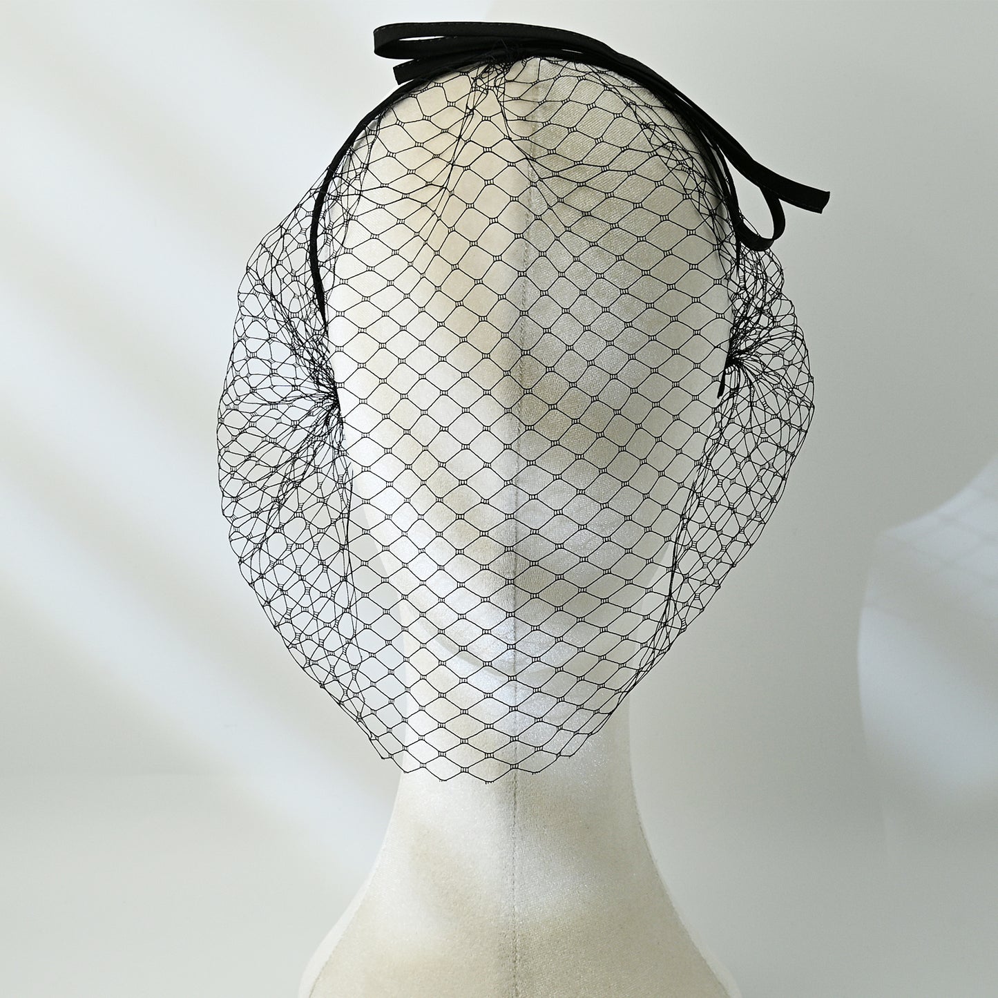 Bow Birdcage Bridal Veil Wedding Headband Veil - Bridella BMA23-B