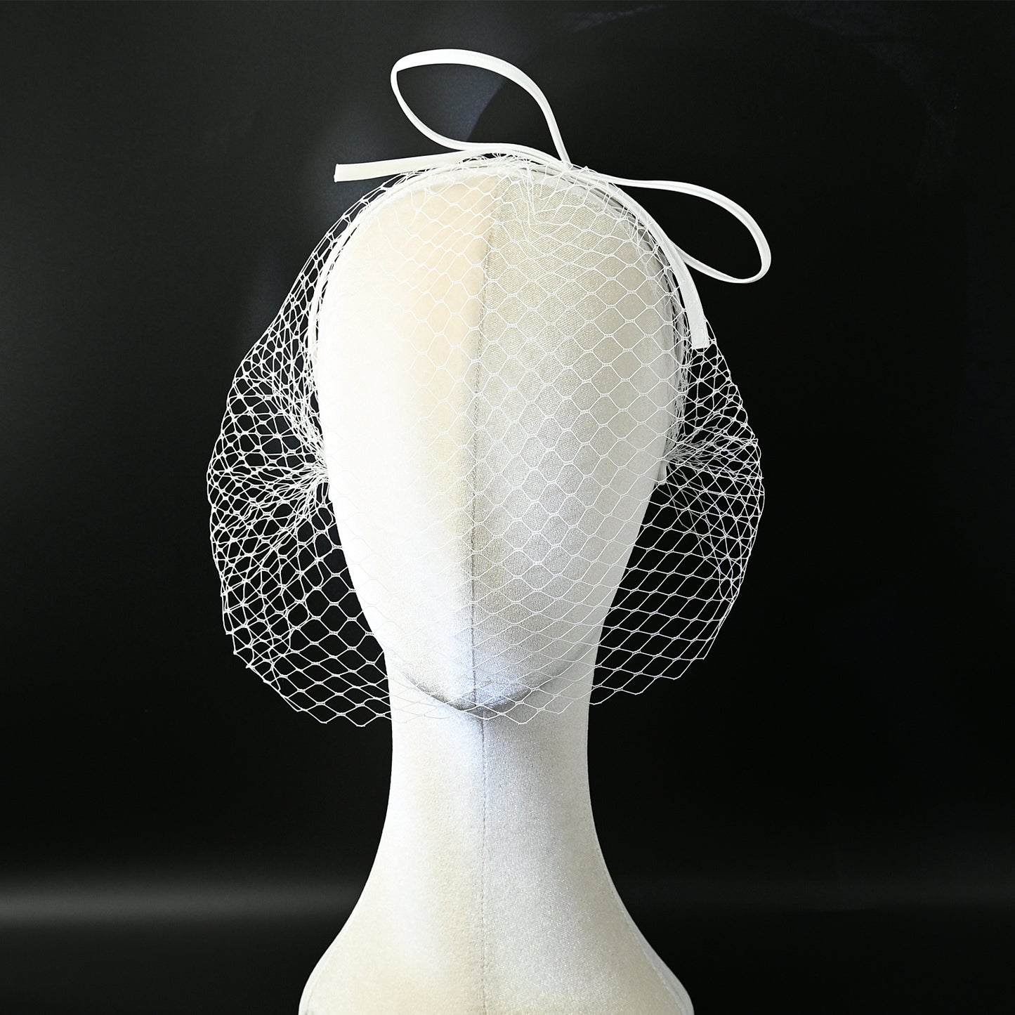 Bow Birdcage Bridal Veil Wedding Headband Veil - Bridella BMA23-W