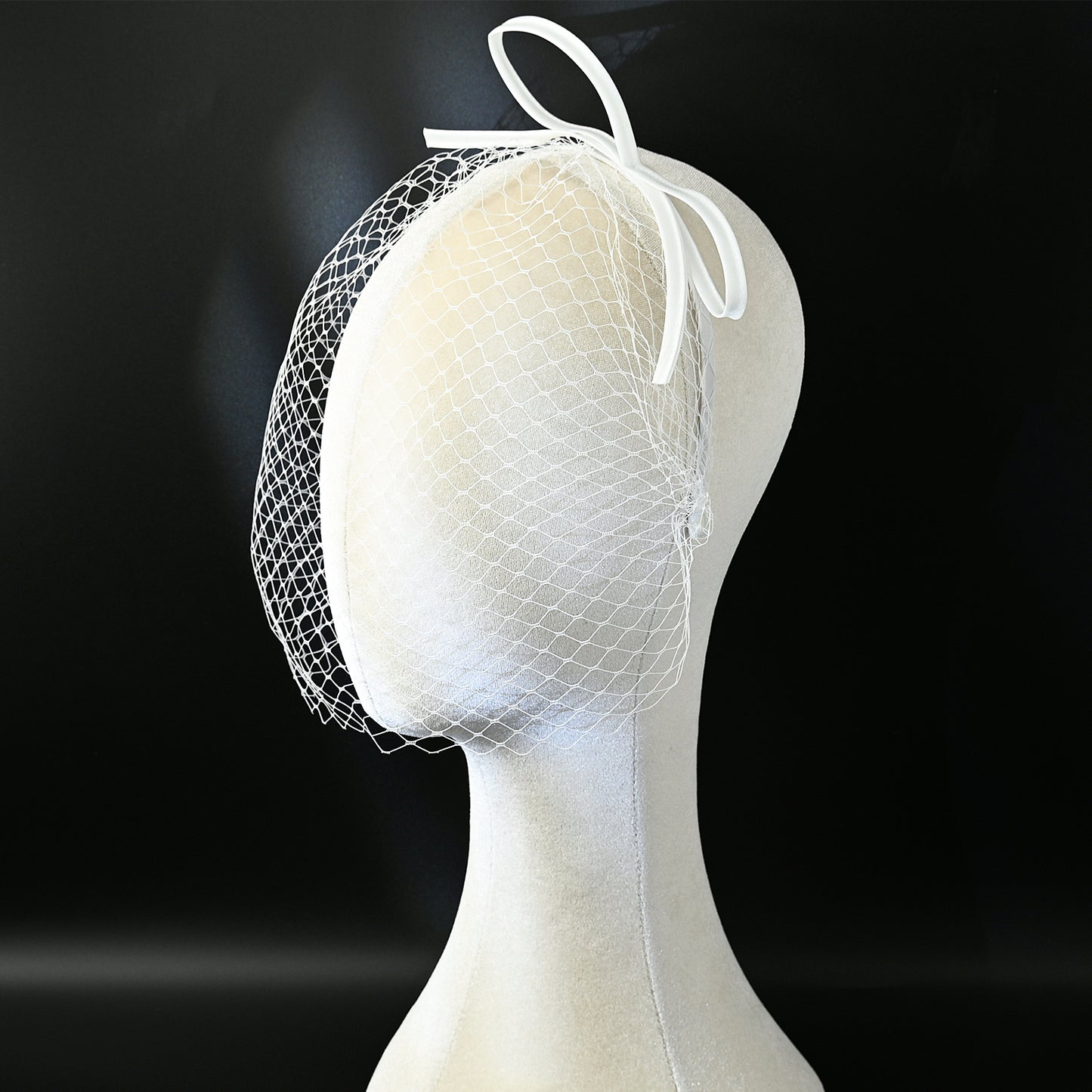 Bow Birdcage Bridal Veil Wedding Headband Veil - Bridella BMA23-W