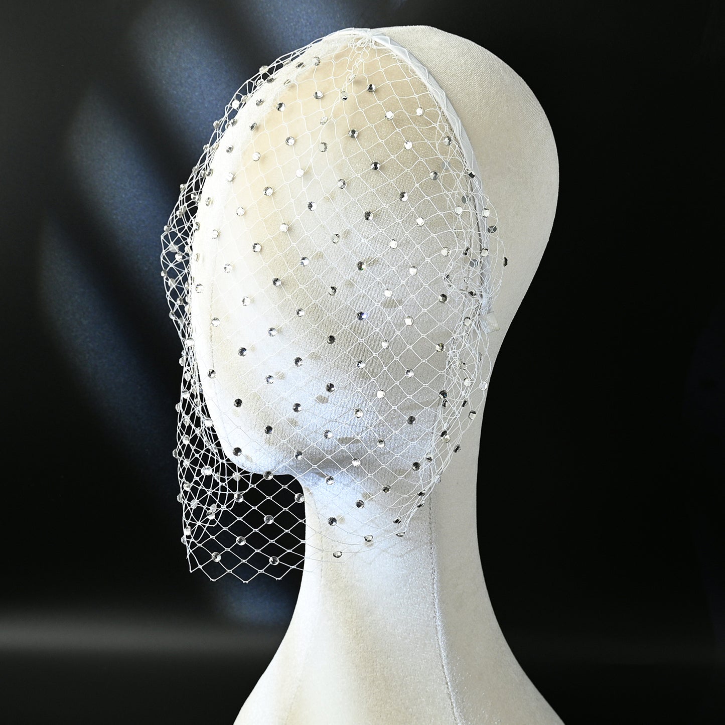 Sparkling Rhinestone Birdcage Bridal Veil Wedding - Bridella BMA16-M