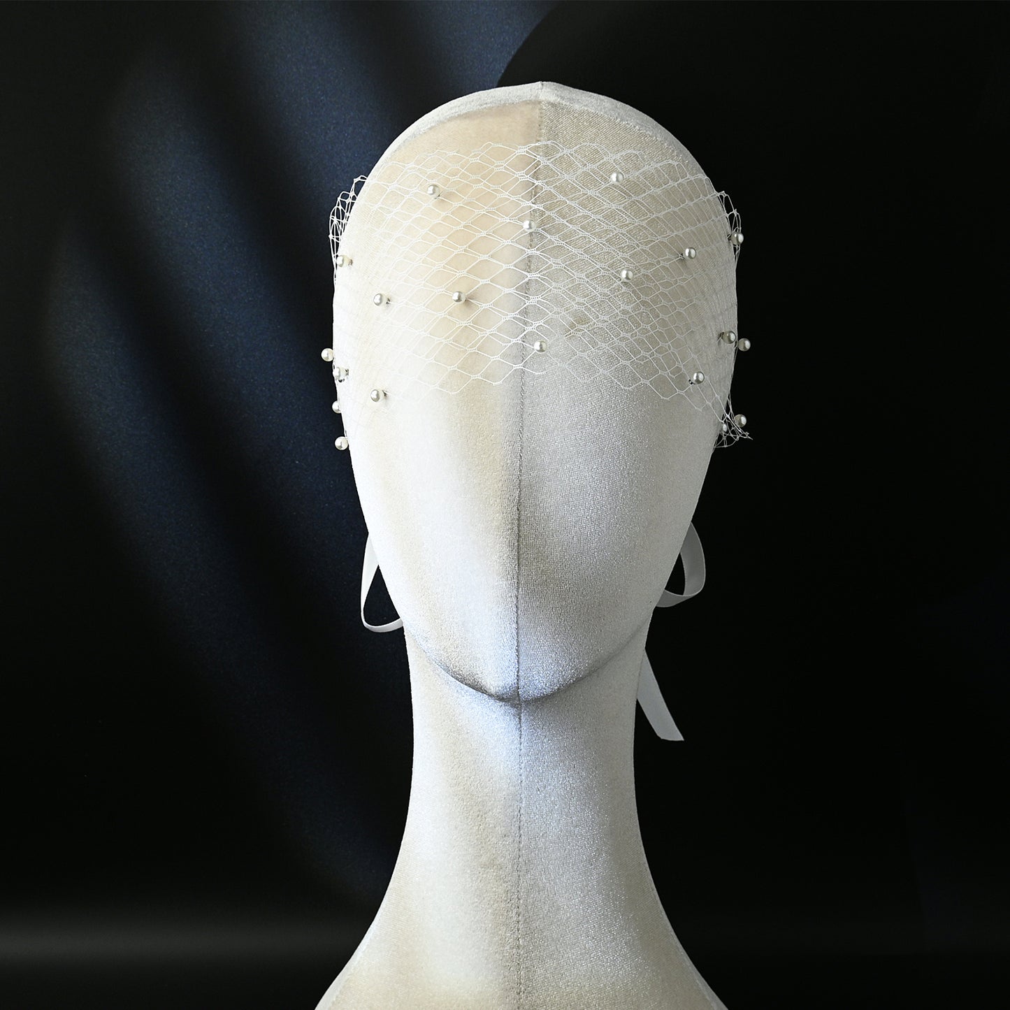 Classic Pearl Bridal Veil Wedding Blusher Veil - Bridella BMA31