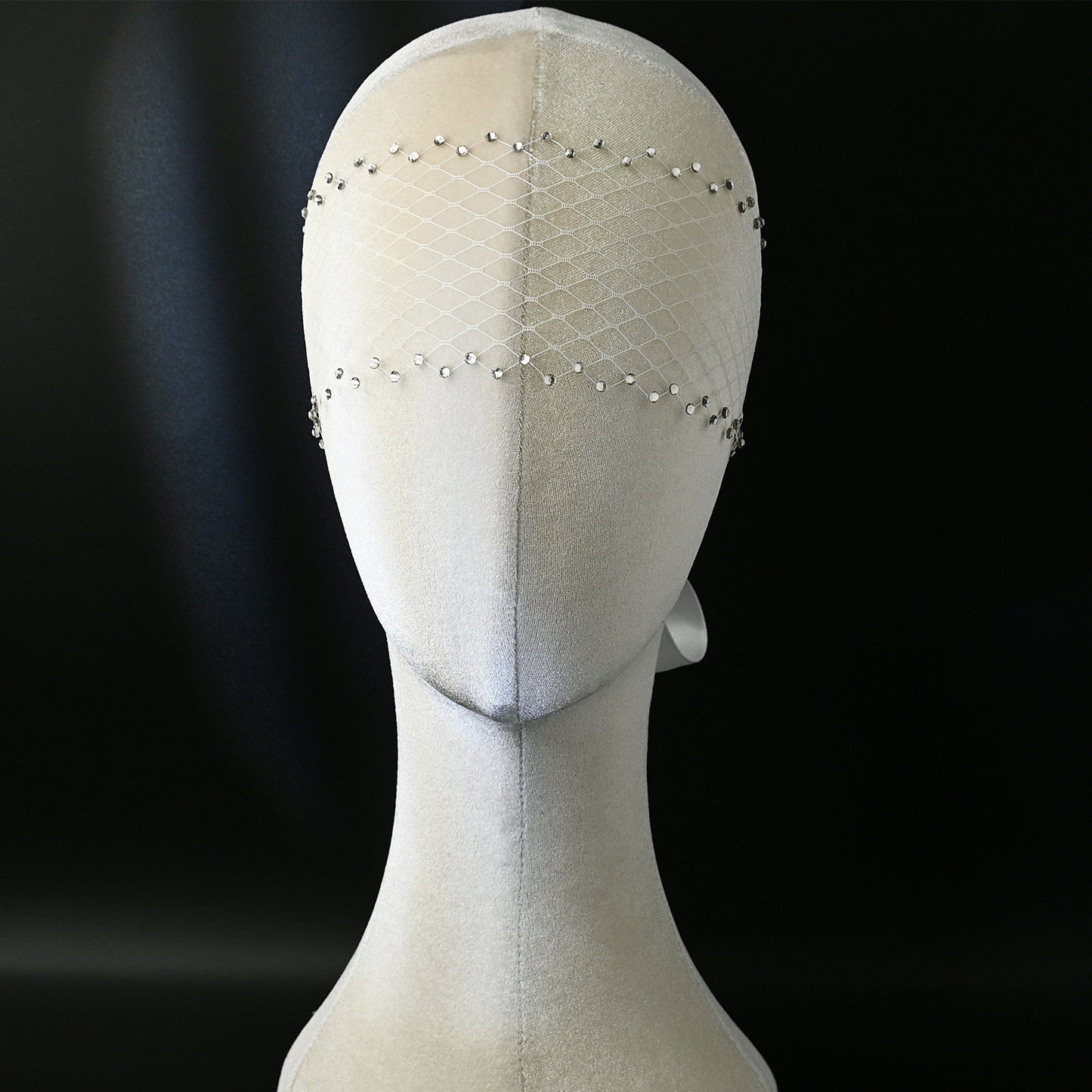 Sparkling Birdcage Bridal Veil Diamond Wedding Veil - Bridella BMA17-W