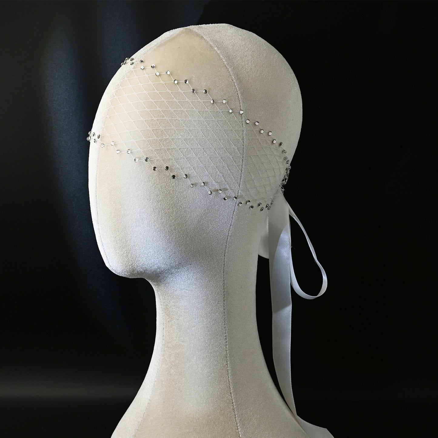 Sparkling Birdcage Bridal Veil Diamond Wedding Veil - Bridella BMA17-W