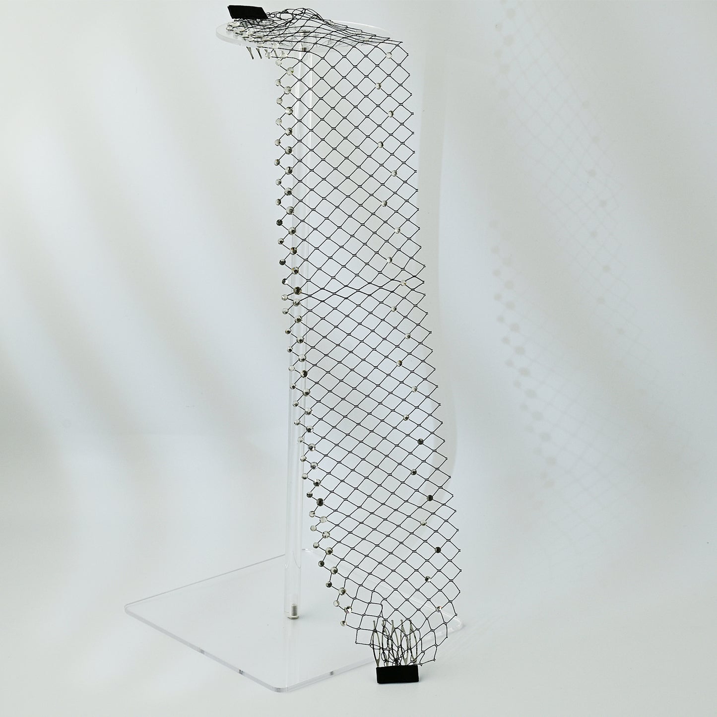 Black Birdcage Bridal Veil Rhinestone Wedding Veil - Bridella BVA29-B