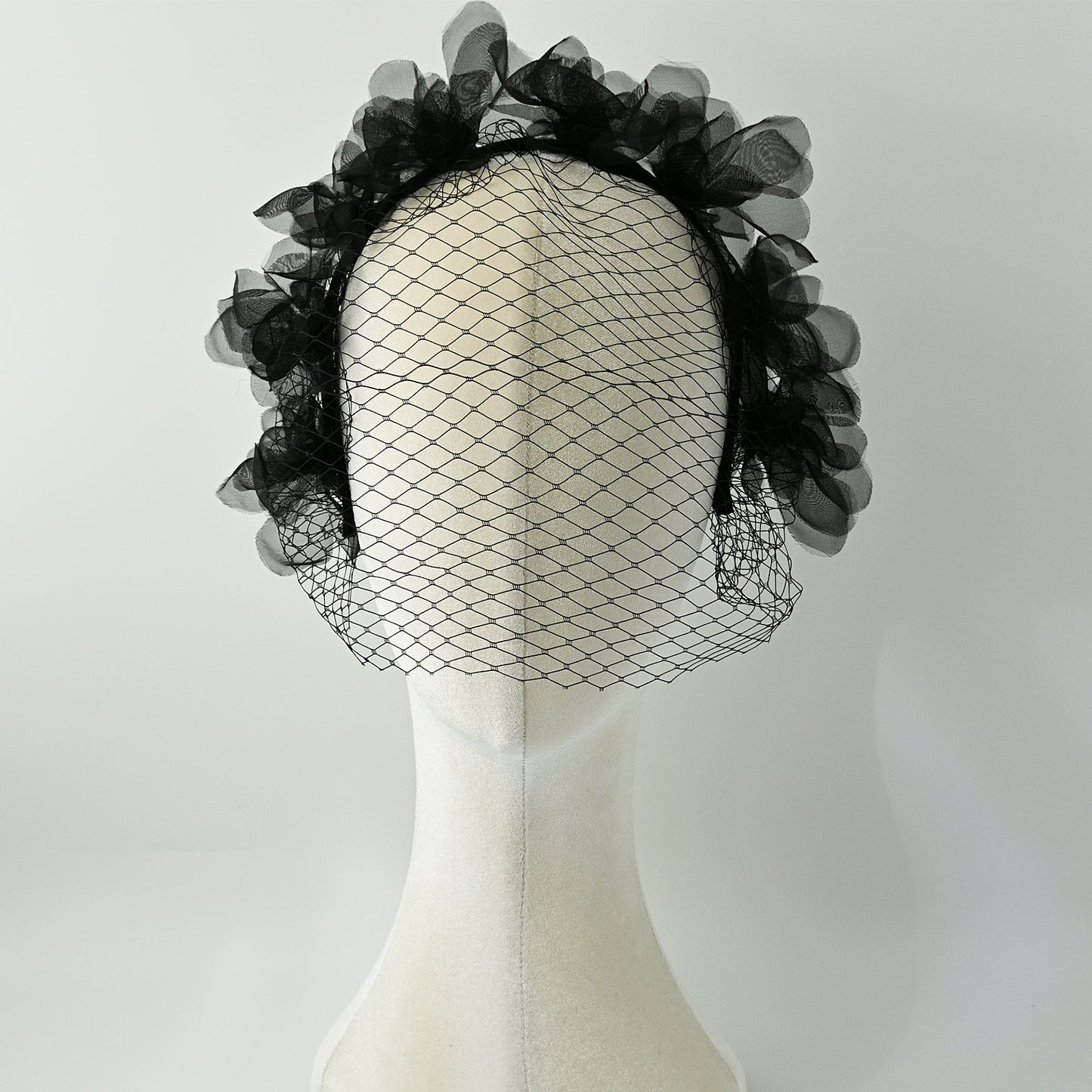 Birdcage Bridal Veil Short Face Veil Wedding Hair Accessory - Bridella BVA25