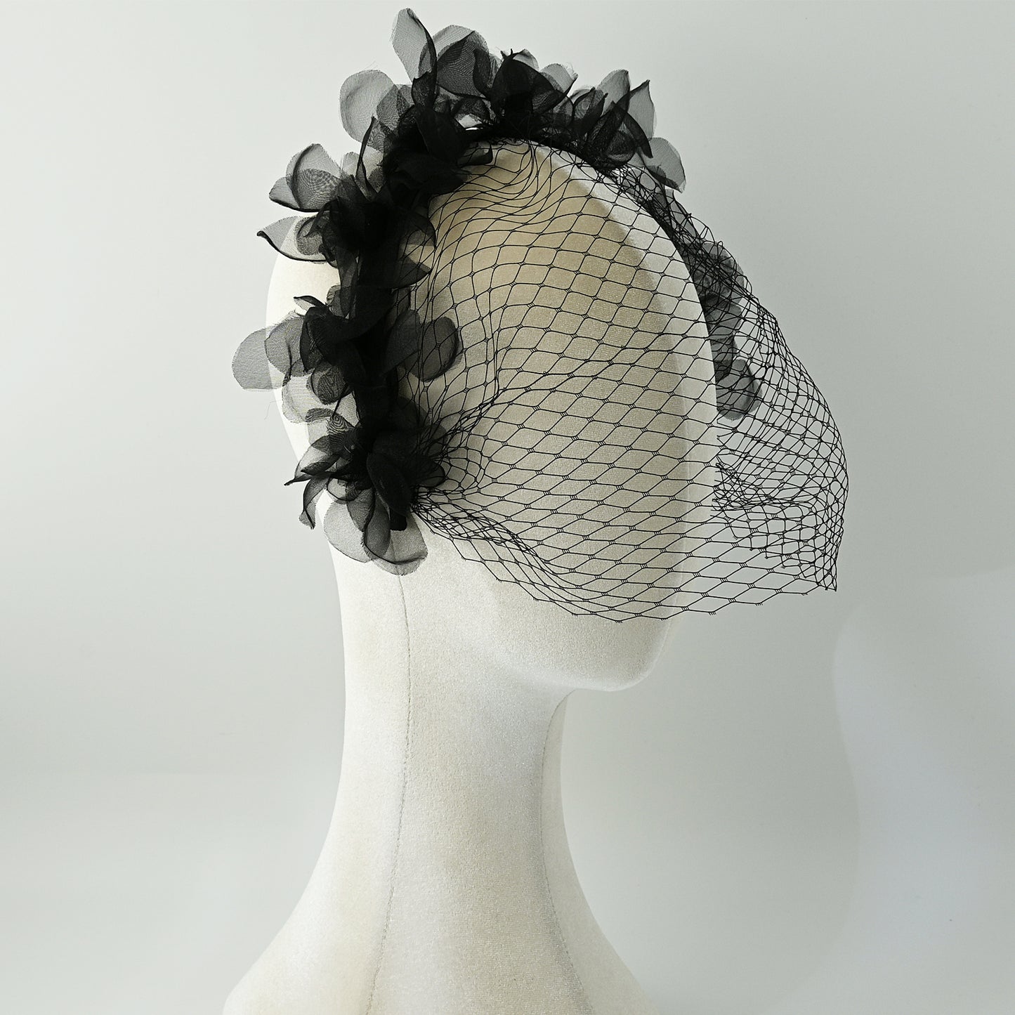 Birdcage Bridal Veil Short Face Veil Wedding Hair Accessory - Bridella BVA25