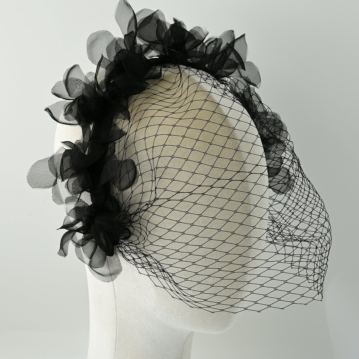Birdcage Bridal Veil Short Face Veil Wedding Hair Accessory - Bridella BVA25