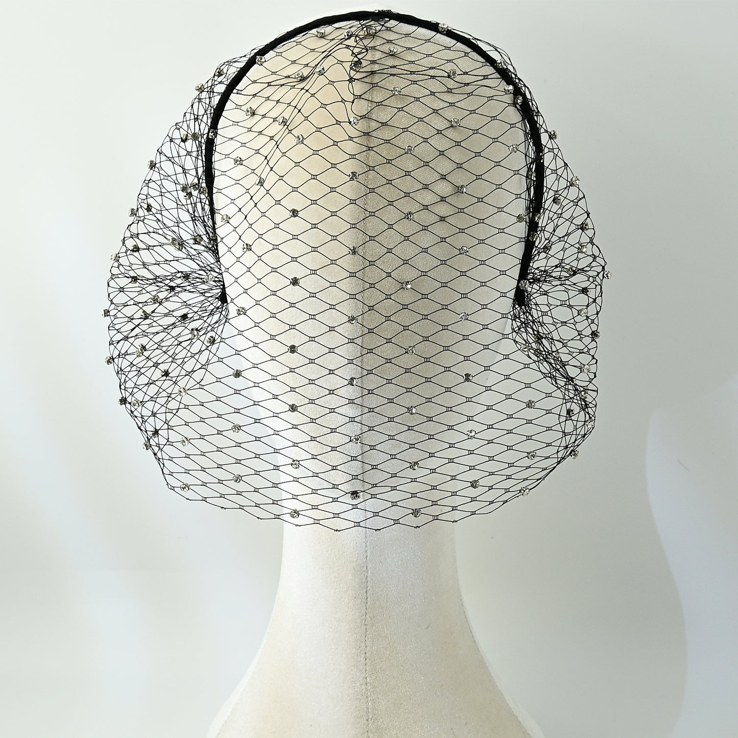 Birdcage Rhinestone Bridal Veil Wedding Hair Veil - Bridella BMA16-B