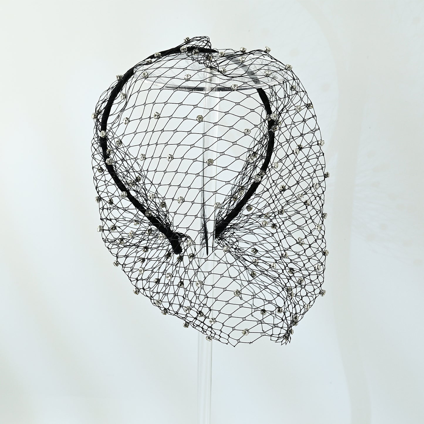 Birdcage Rhinestone Bridal Veil Wedding Hair Veil - Bridella BMA16-B