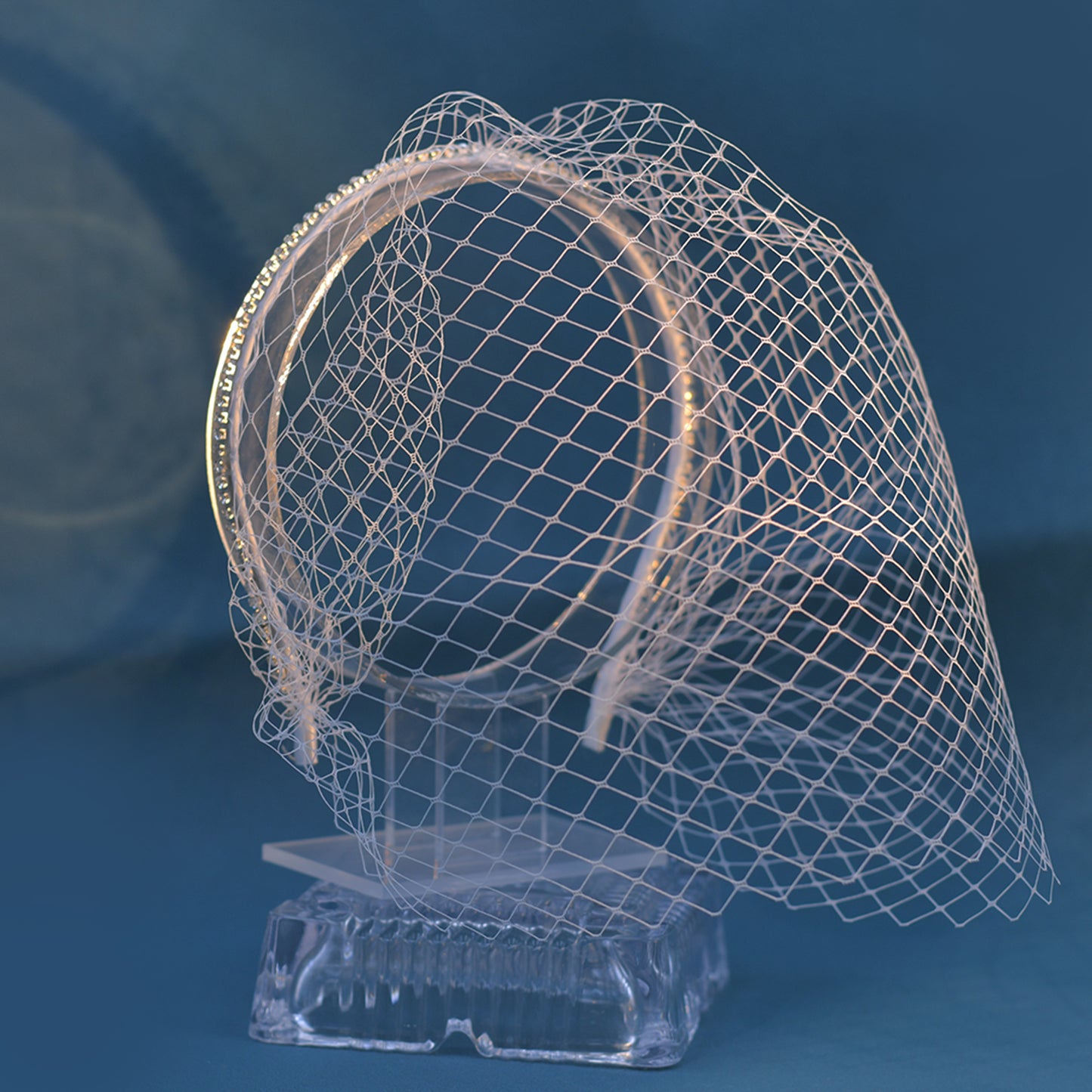 Vintage Birdcage Bridal Veil Wedding Headband Veil - Bridella BMA49-W
