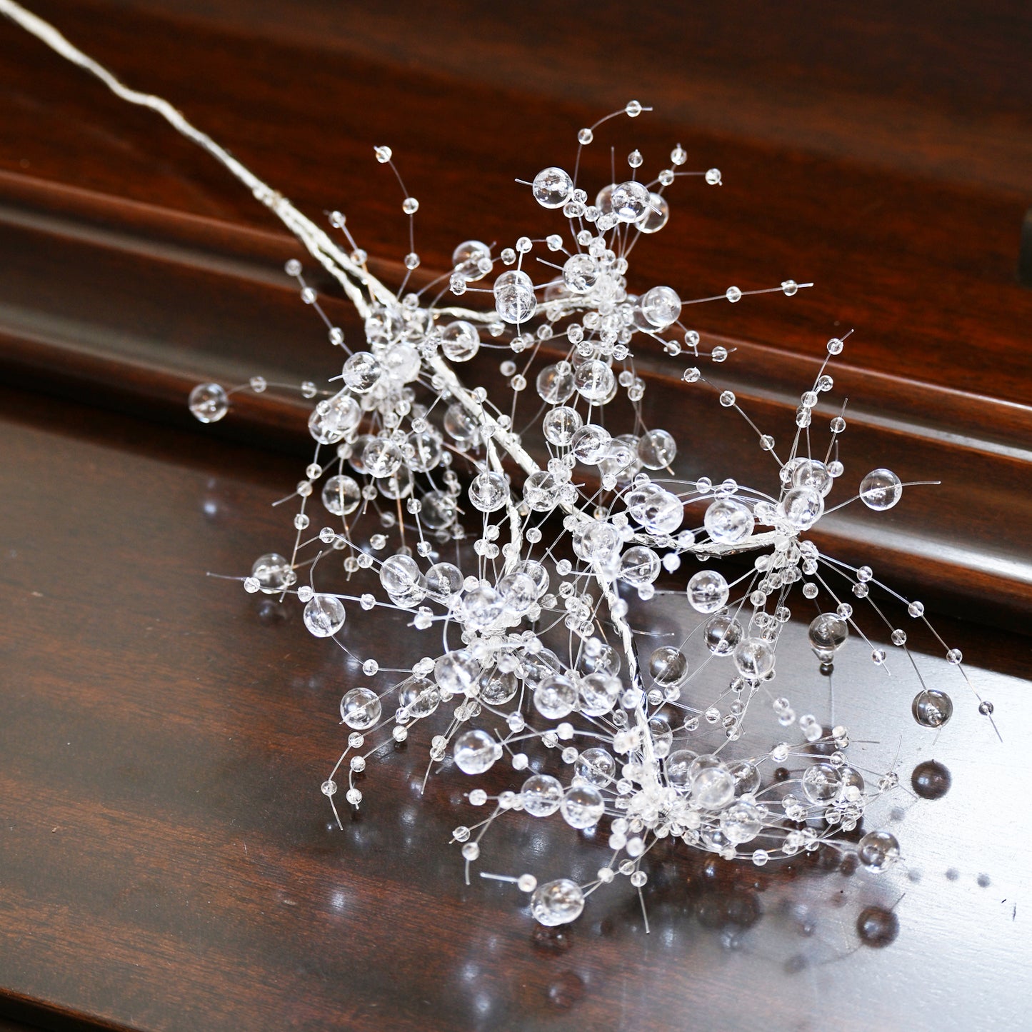 Handmade Clear Crystal Baby's Breath Branch Picks  K173