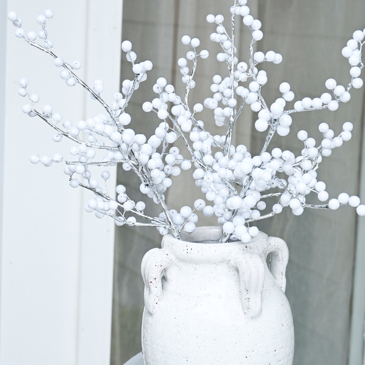 Handmade White Berry Branch Picks K190