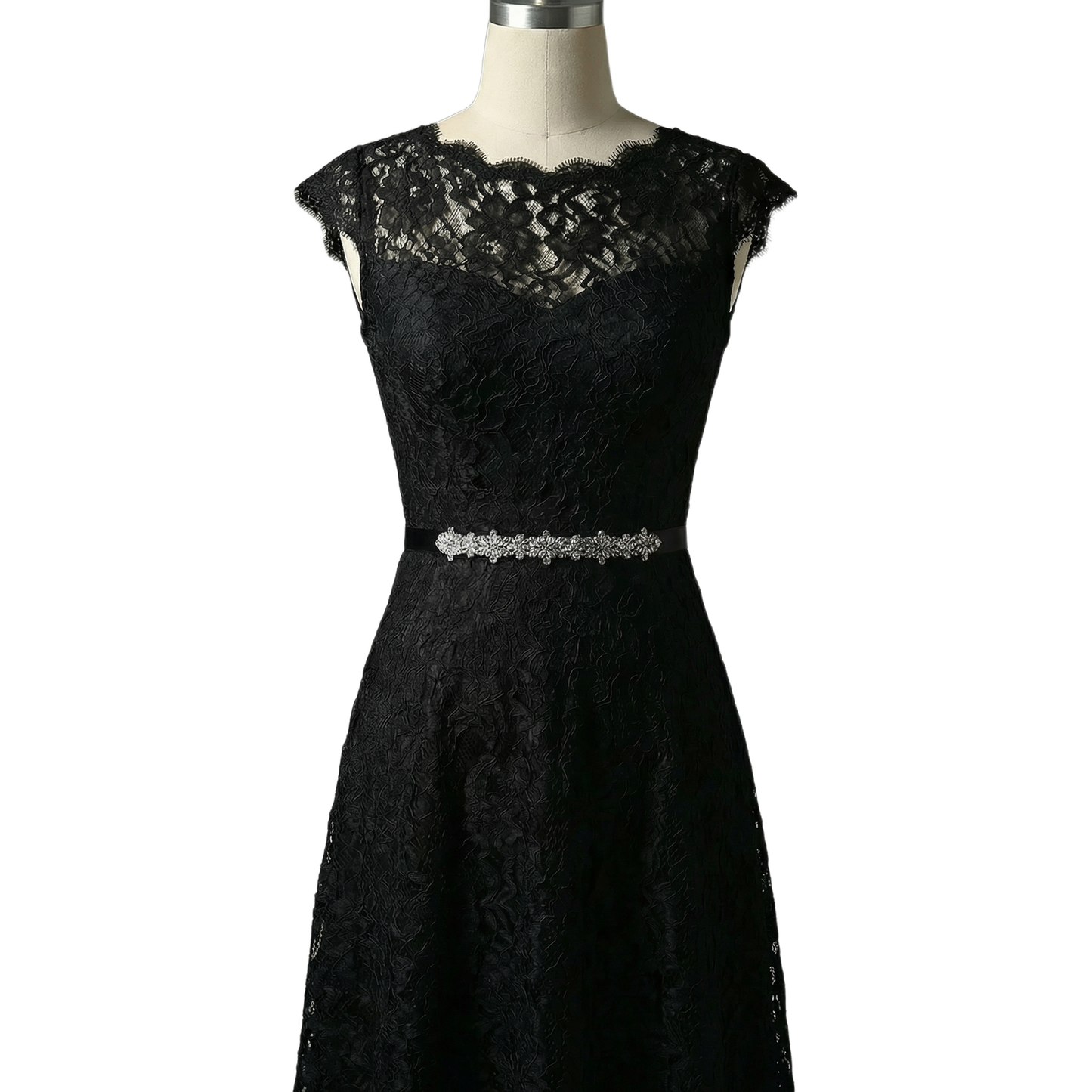 Black Rhinestone Bridal Belt – Bridella BS429