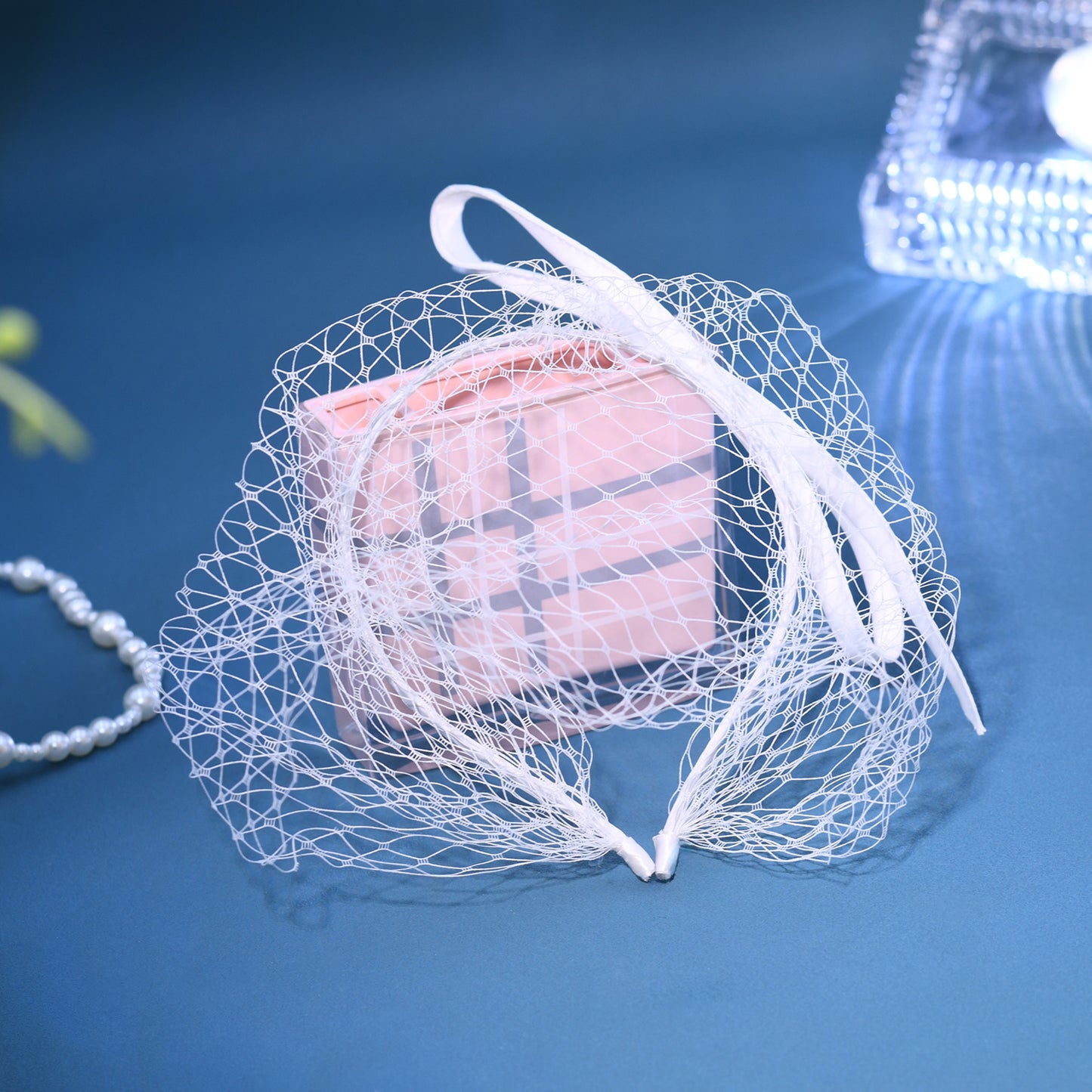 Bow Birdcage Bridal Veil Wedding Headband Veil - Bridella BMA23-W