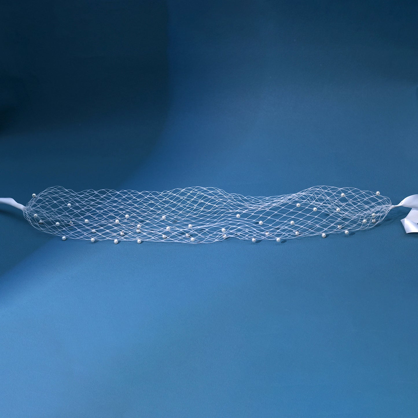 Classic Pearl Bridal Veil Wedding Blusher Veil - Bridella BMA31