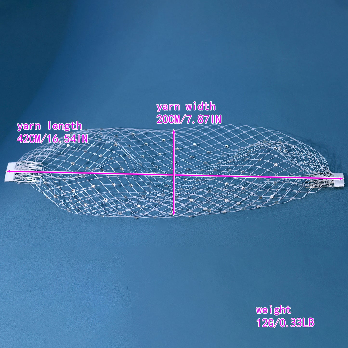 Rhinestone Bridal Blusher Veil Wedding Hair Comb Veil - Bridella BMA37
