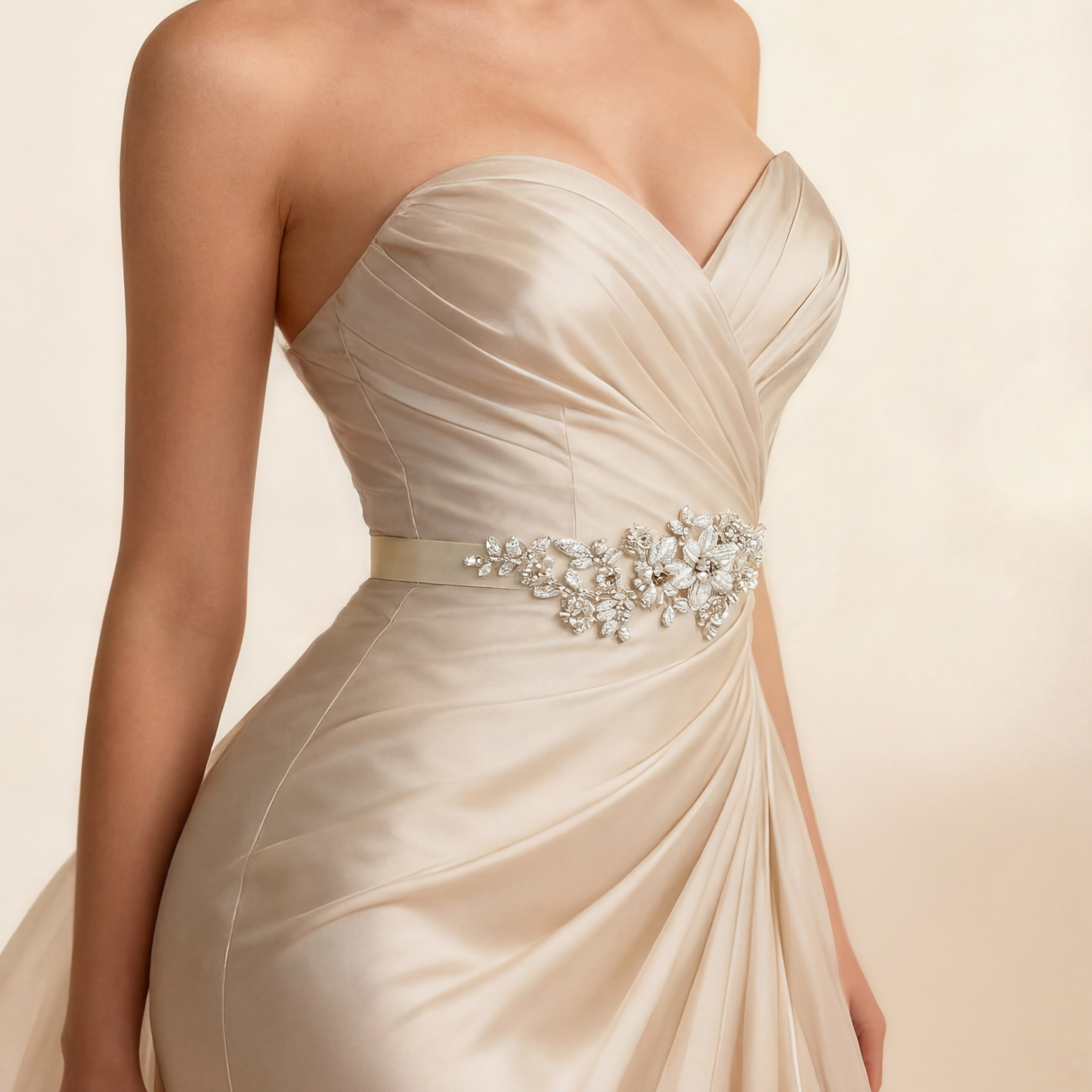 Ivory Pearl Belt - Bridella BS484