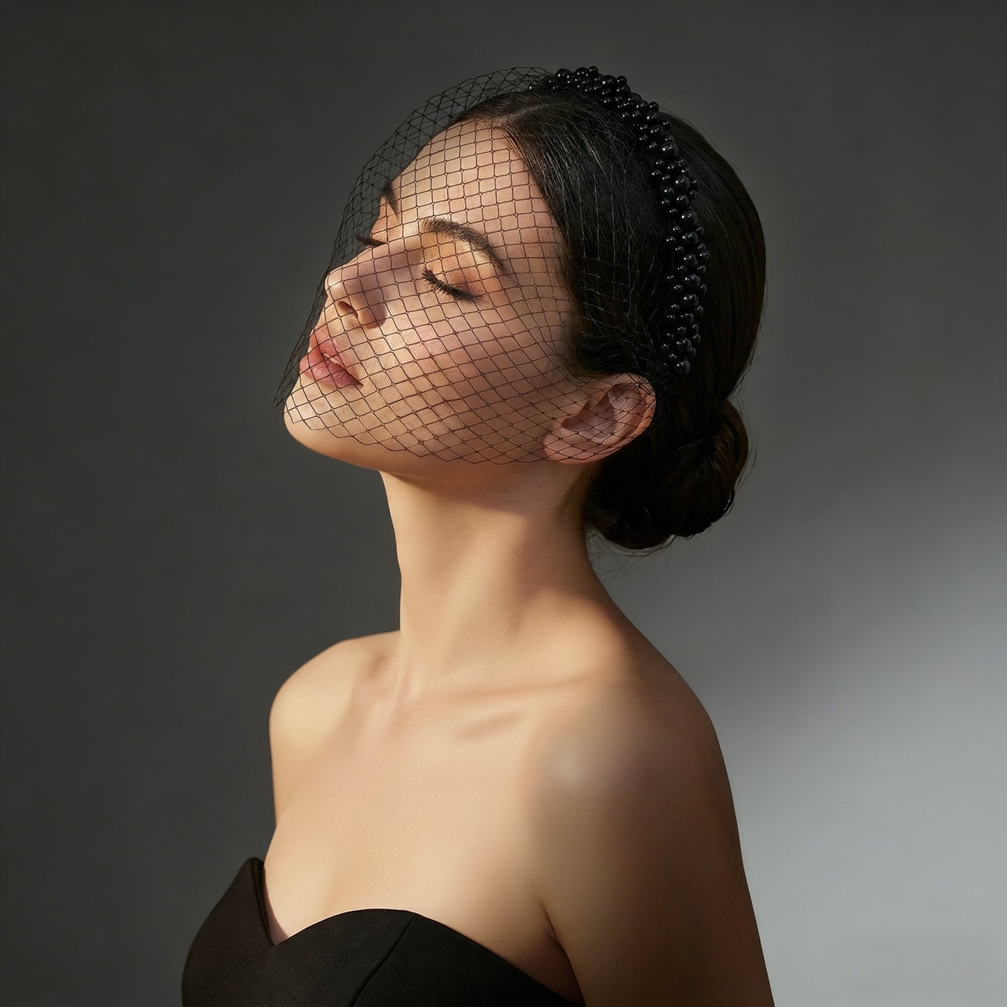 Handmade Birdcage Bridal Veil Beaded Wedding - Bridella BVA30-B