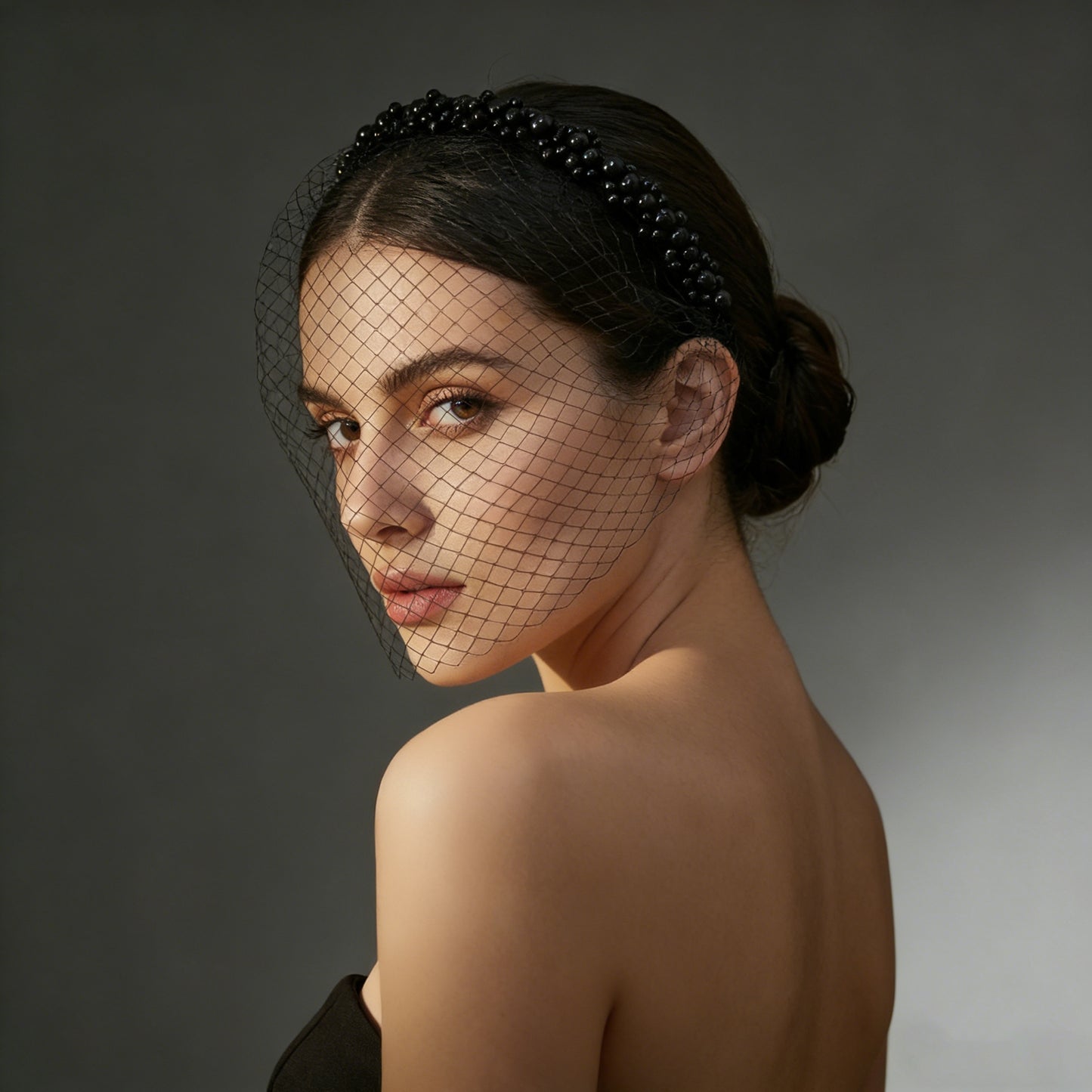 Handmade Birdcage Bridal Veil Beaded Wedding - Bridella BVA30-B