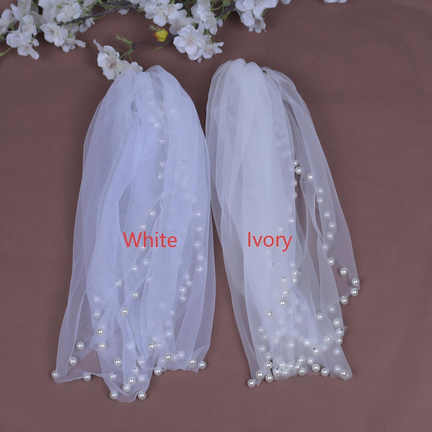 Pearl Mesh Bridal Shawl Wedding Wrap - Bridella BVG40A