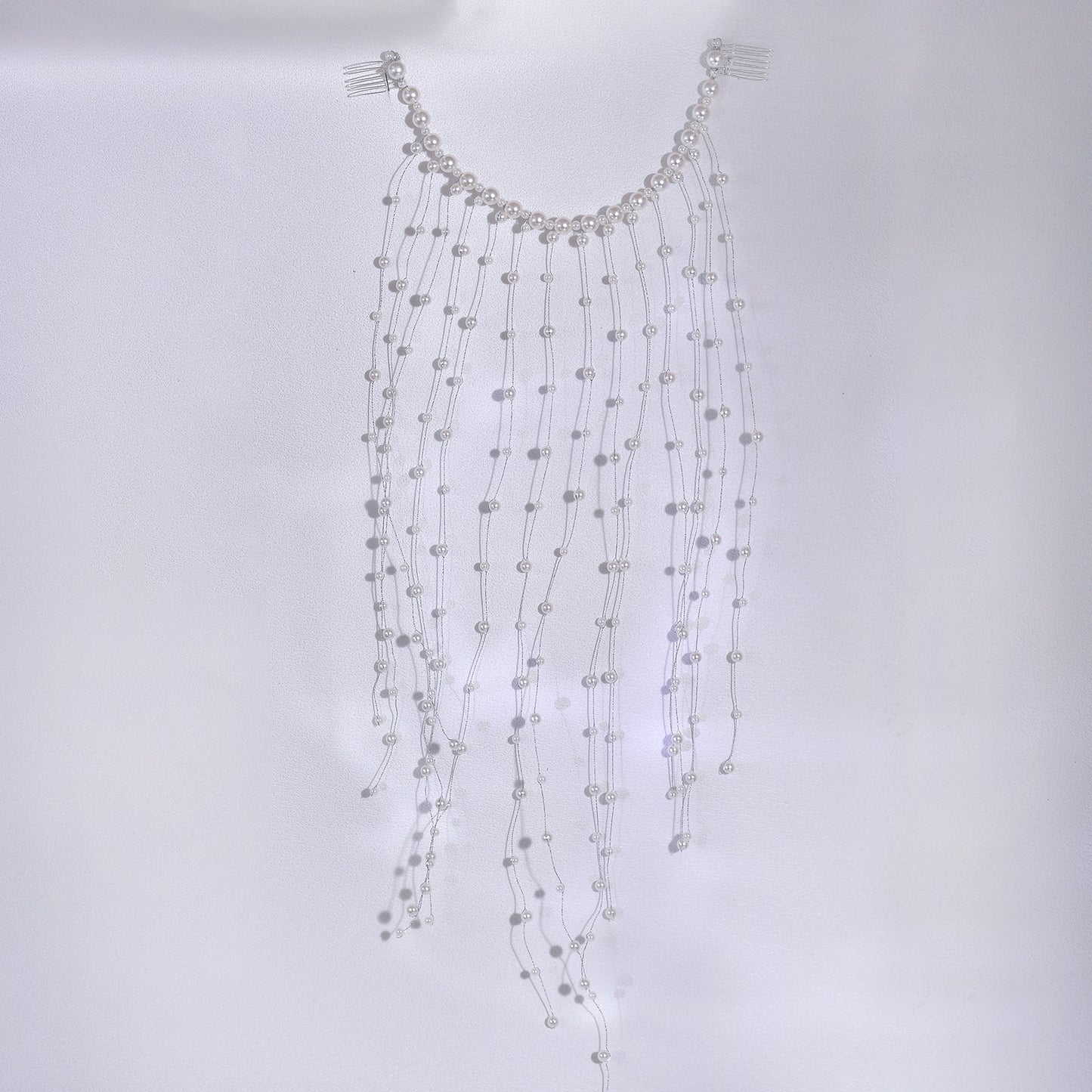 Pearl Tassel Bridal Hair Comb French Wedding Hair Accessories - Bridella BYXA171