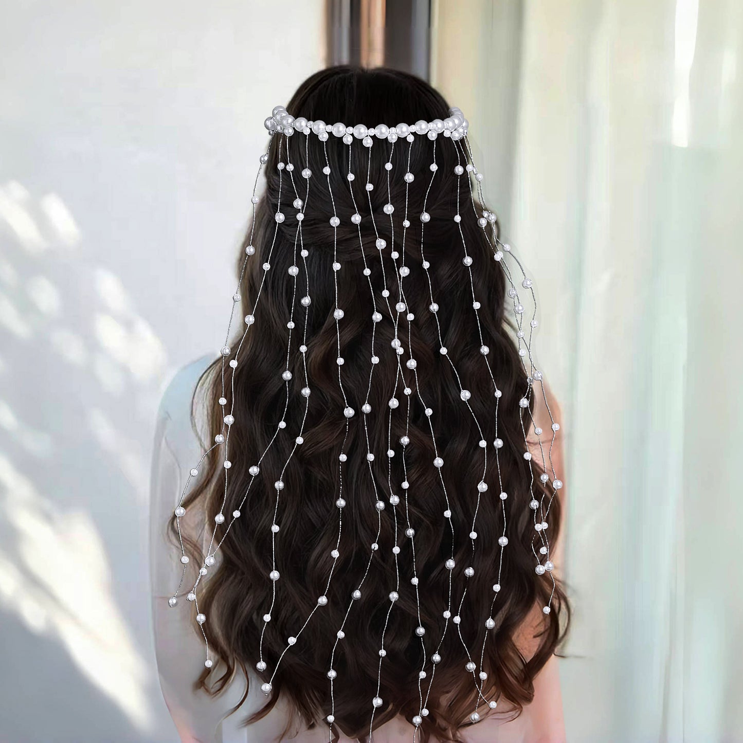 Pearl Tassel Bridal Hair Comb French Wedding Hair Accessories - Bridella BYXA171