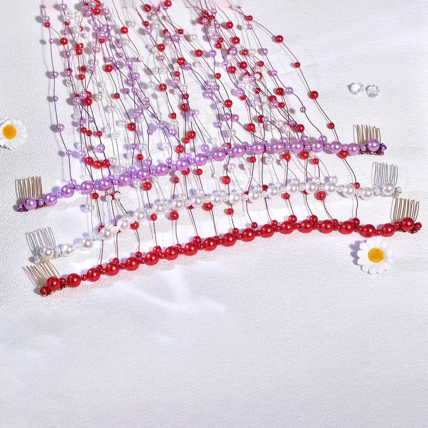 Pearl Tassel Bridal Hair Comb French Wedding Hair Accessories - Bridella BYXA171
