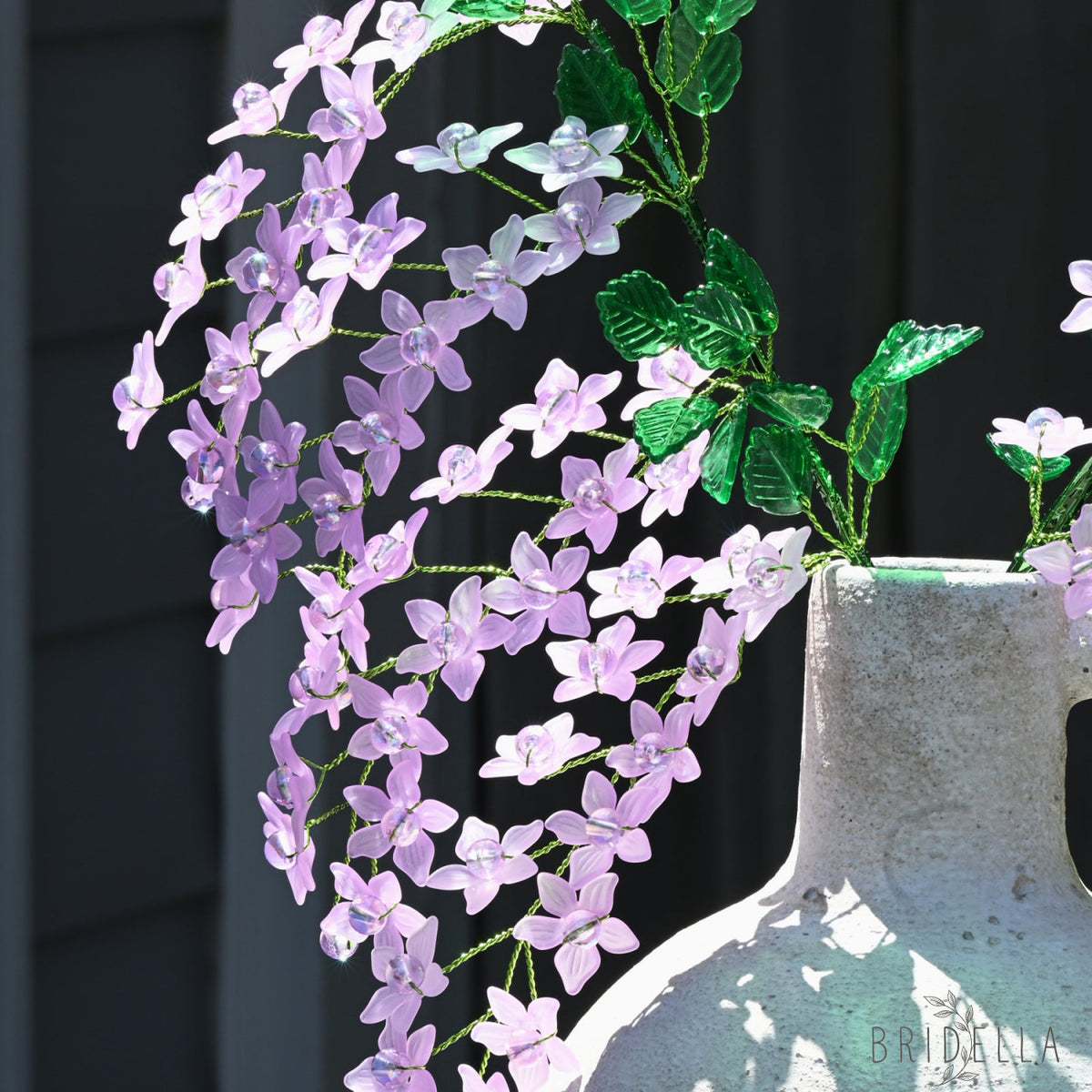 Artificial Light Purple Trailing Flower Stem Single Stem Fake K05 - Purple