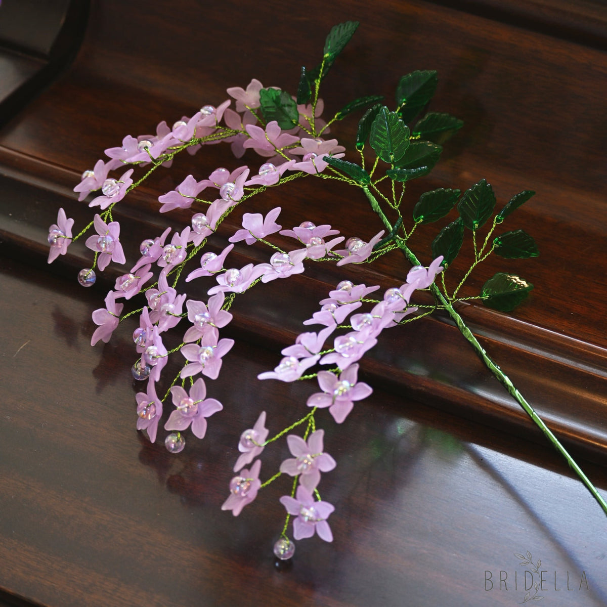 Artificial Light Purple Trailing Flower Stem Single Stem Fake K05 - Purple