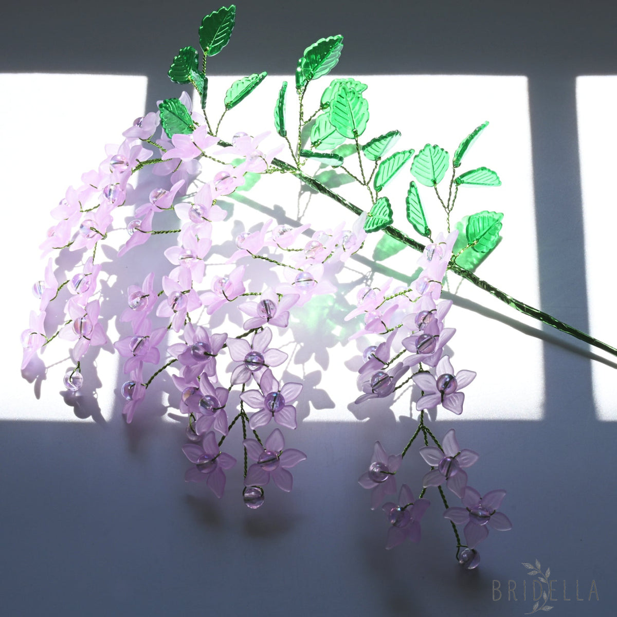 Artificial Light Purple Trailing Flower Stem Single Stem Fake K05 - Purple