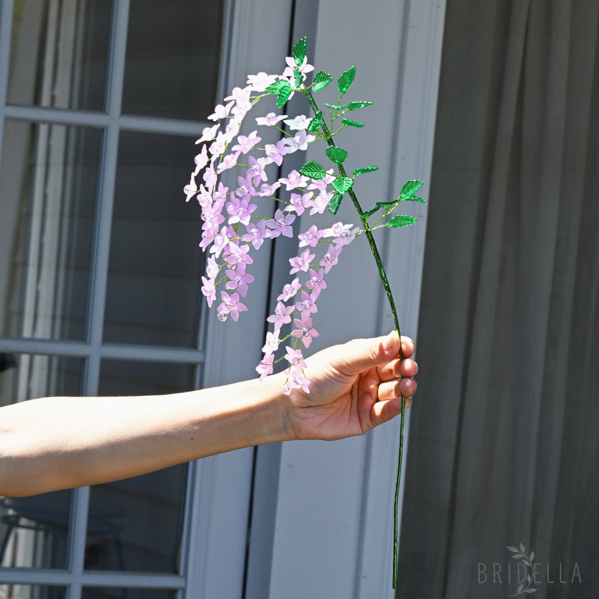 Artificial Light Purple Trailing Flower Stem Single Stem Fake K05 - Purple