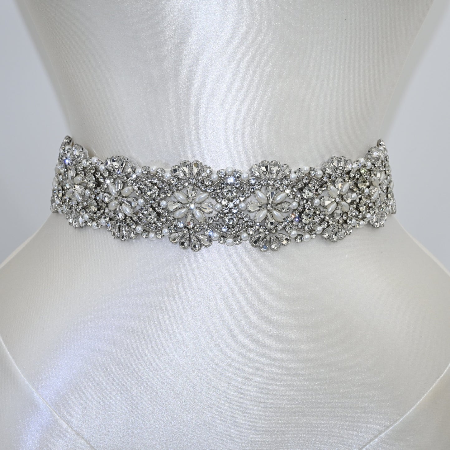 Bridella BS04B Beige Rhinestone Accessory