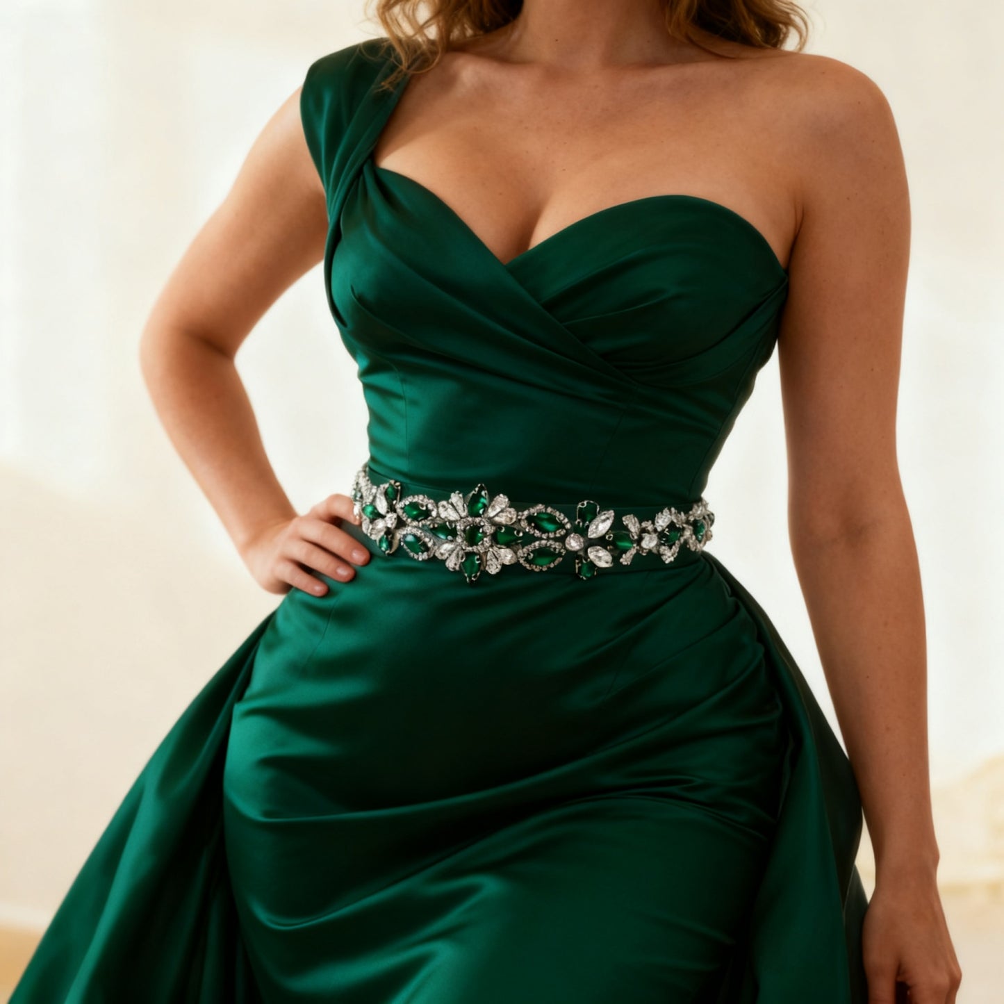 Bridella BS167KL Emerald Rhinestone Accessory