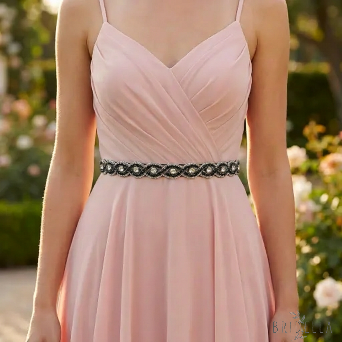 Black Rhinestone Belt - Blets