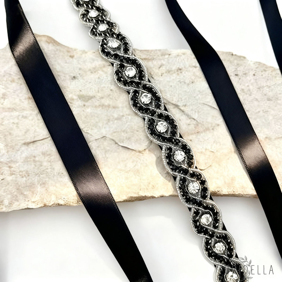 Black Rhinestone Belt - Blets