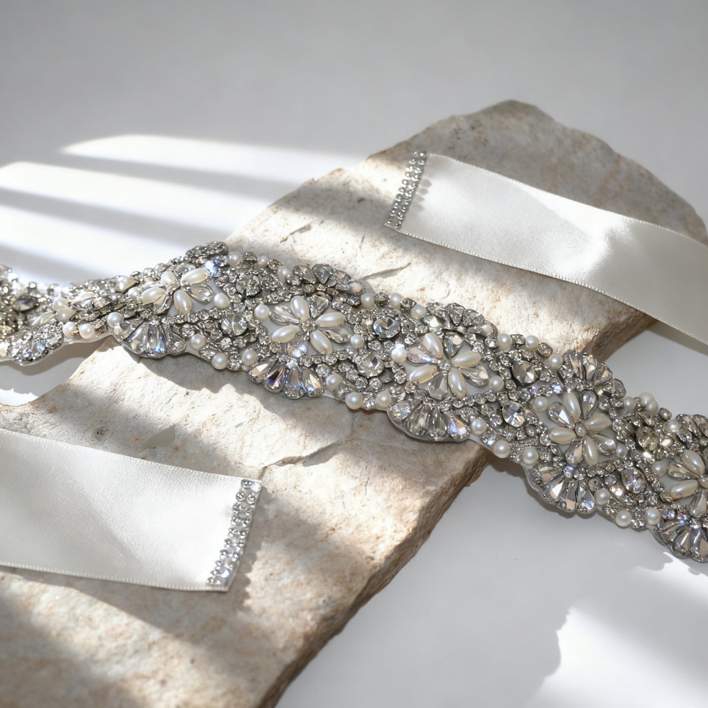 Bridella BS04B Beige Rhinestone Accessory