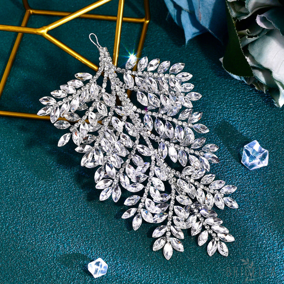 BHP759-Silvery silver rhinestone tiara
